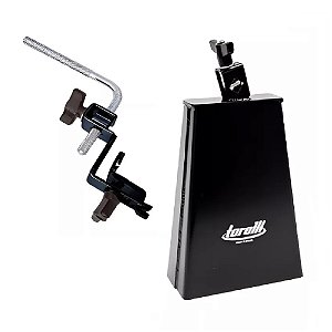 Kit Torelli Cowbell 8'' To056 + Suporte Para Aro Bumbo Ta421