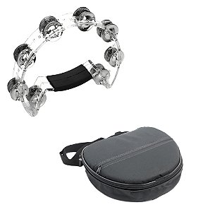 Pandeirola Meia Lua Cristal Transparente Torelli Tp316 Capa