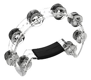 Pandeirola Meia Lua Cristal Transparente Torelli Tp316