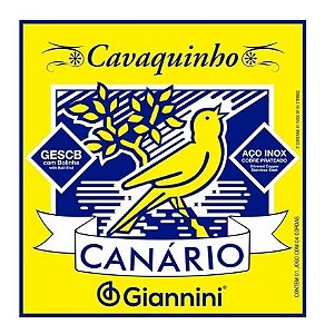 Encordoamento Cavaquinho Com Bolinha Canário Giannini Gescb