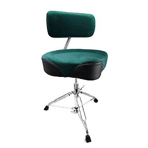Banco De Bateria Selim Verde Com Encosto Espiral Bauer Bab48