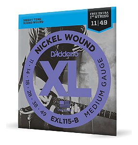 Encordoamento Guitarra 0,11 D'addario Medium Gauge Exl115