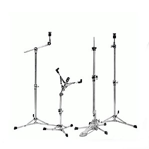 Kit De Ferragem De Bateria Vintage Em Alumínio Pinguim Ptf05