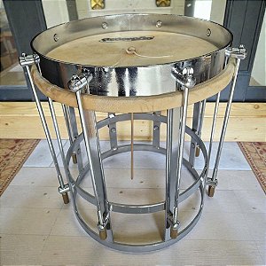 Cuíca Vazada De 10'' Redenção Pele Animal Empachada Cr10v