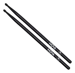 Baqueta De Bateria 5a Madeira Preta Nova Vic Firth