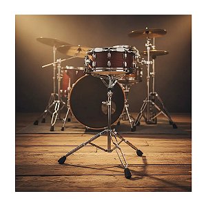 Estante De Caixa De Bateria Alongada Ianni HED141 Cromada