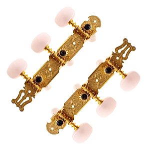 Tarraxa Para Violão Clássico Nylon Dourada Rozini Ra214gpg