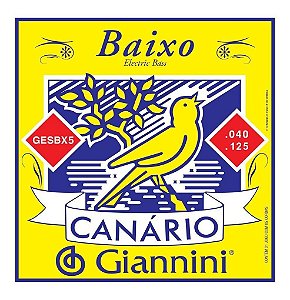 ENCORDOAMENTO CANARIO GIANNINI BAIXO 5 CORDAS GESBX5
