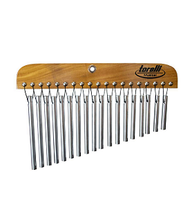 Carrilhão Com 18 Barras De Alumínio Natural Torelli Ta308