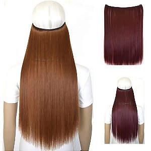 Cabelo Orgânico Cacheado 65cm 300 Gramas 8 Telas ( Informe a cor desejada  por mensagem apos a compra) - Espaço Linda