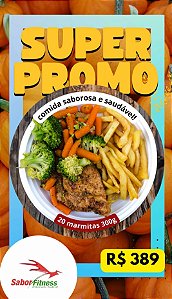 Plano 03 - semanal 20 marmitas 200 g Congelados