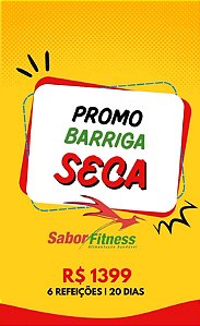 Kit Dieta Seca Barriga (06 refeições / dia) Perda de Peso 04 semanas