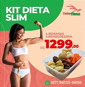 Kit Dieta Slim (04 refeições) Perda de Peso 04 semanas