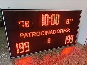 Placar esportivo 220cm x 120cm