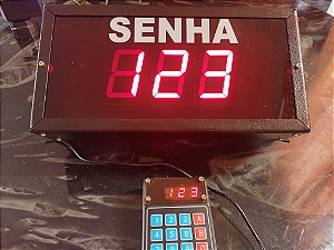 Painel senha Aleatoria para lanchonetes