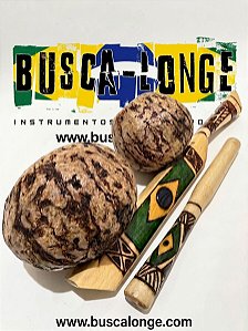 Agogô de Castanha Brasil personalizado