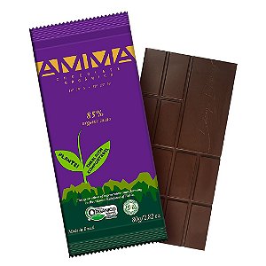 Chocolate Orgânico AMMA 85% Cacau – 80grs.