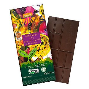 Chocolate Orgânico AMMA 67% Maracuyaya - 80grs.