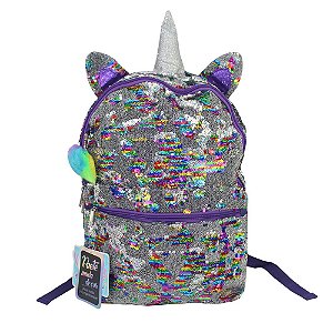 Mochila Paetê Unicórnio Clio Girls - CG3099