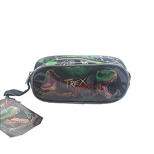 Estojo Escolar Infantil Simples T-Rex Attack TX3462E Clio