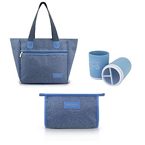 Kit BE YOU Bolsa, Necessaire e Porta Escova de Dentes Jacki Design (ABC19823/ABC19820/AHX22850)