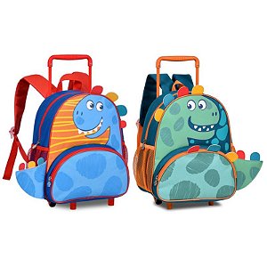 Mochila de Rodinhas Infantil CLIO Pets Dino CP24078B
