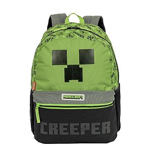 Mochila Grande Minecraft M Plus Creeper - Colorido