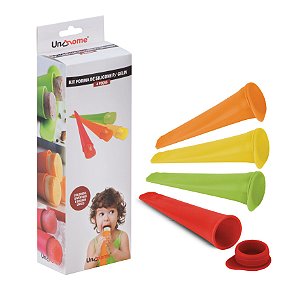 Kit Formas Molde em Silicone para Geladinho com 4 Peças SU181304 - Uny Home