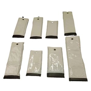 Kit Com 8 Capas Para Controle Remoto Reforçada Branco/Preto