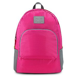 Mochila Dobrável de Poliéster (Viagem) Jacki Design - ARH18695 Cor:Pink