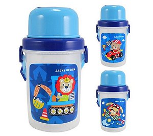 Garrafa Squeeze Infantil Menino 450ml (Filhotinhos) Jacki Design - AHX18736