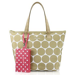 Bolsa com Niqueleira Dots Jacki Design - AHL19833 Cor:Nude