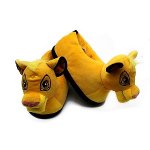 Pantufa Simba Rei Leão M 34/36  Zona Criativa - 10071220