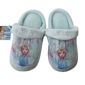 Pantufa Infantil Kick Frozen Elsa M 28/30 Zona Criativa - 10071257
