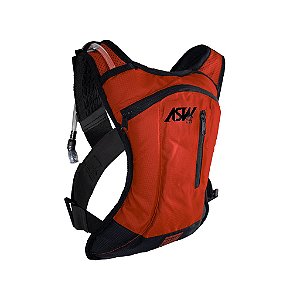 Mochila de Hidratação ASW Tank Lite 2 Litros Vermelho Preto