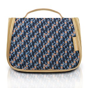 Necessaire de Viagem City Azul Zigzag Jacki Design - AHL17566