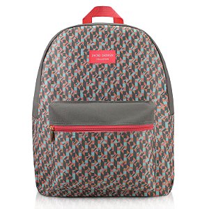 Mochila City Cinza Zigzag Jacki Design - ABC17569