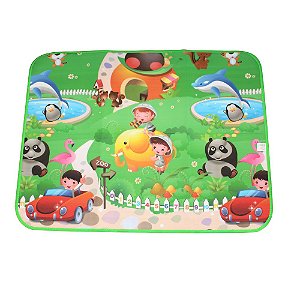 Tapete Térmico Emborrachado Infantil para Atividades Zoo 0,90 x 1,20M - IM43003
