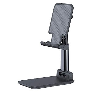 Suporte de Mesa para Celular Smartphone Tablet Preto