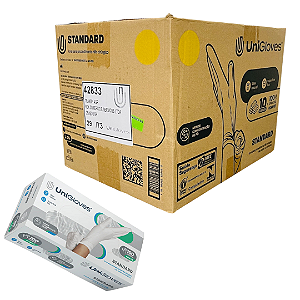 Luva Latex Unigloves Standard Com Pó Atacado 1.000 Unidades