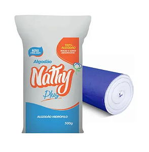 Algodão Hidrofilo Rolo 500g Nathy Plus