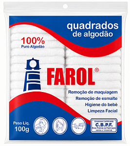 Quadradinhos de Algodão Farol 100g