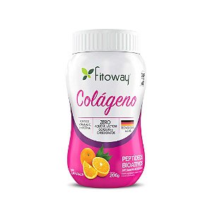 Colágeno em Pó sabor Laranja 200g – Fitoway