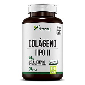 Colágeno Tipo II Fitoway Clean 30 cáps - Fitoway