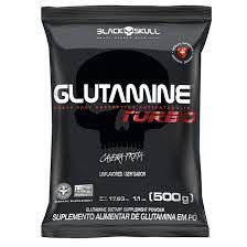 Glutamina 500g refil Black Skull