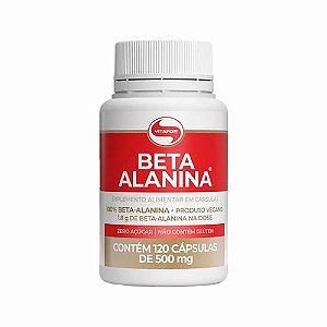 Beta Alanina 500mg 100% Pura Vegana - Vitafor - 120 Cáps