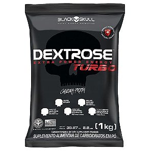 Dextrose Turbo 1kg - Black Skull - Aumento De Energia