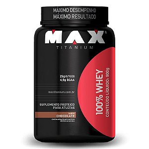 100% Whey pote 900g - Max Titanium