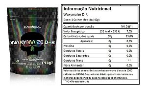 Waxy Maize D Ribose 1kg  Refil Sem sabor - Black Skull USA