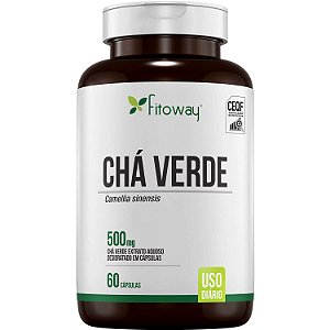 Chá verde 500mg 60 caps - Fitoway